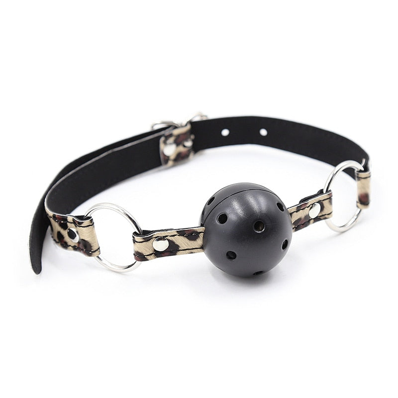 Bondage Harness Ball Open Mouth Gag