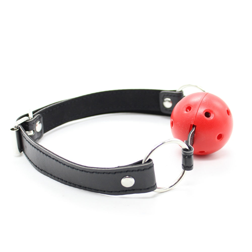 Bondage Harness Ball Open Mouth Gag