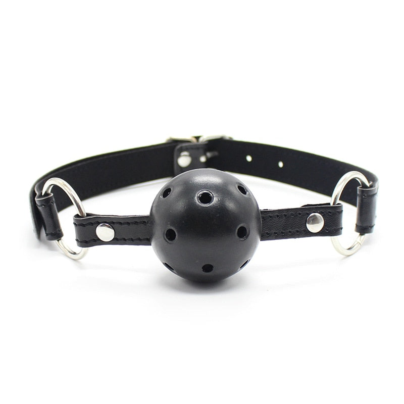 Bondage Harness Ball Open Mouth Gag