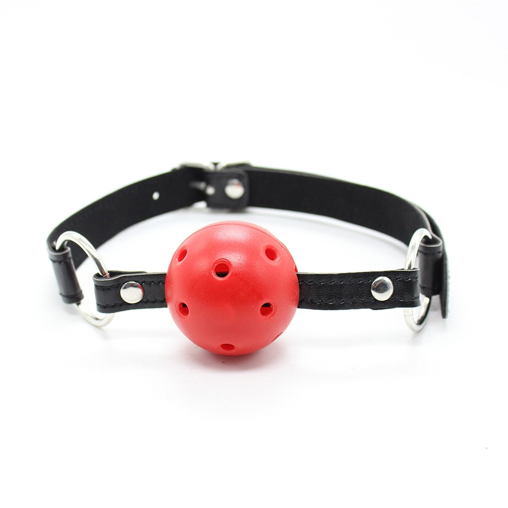 Bondage Harness Ball Open Mouth Gag