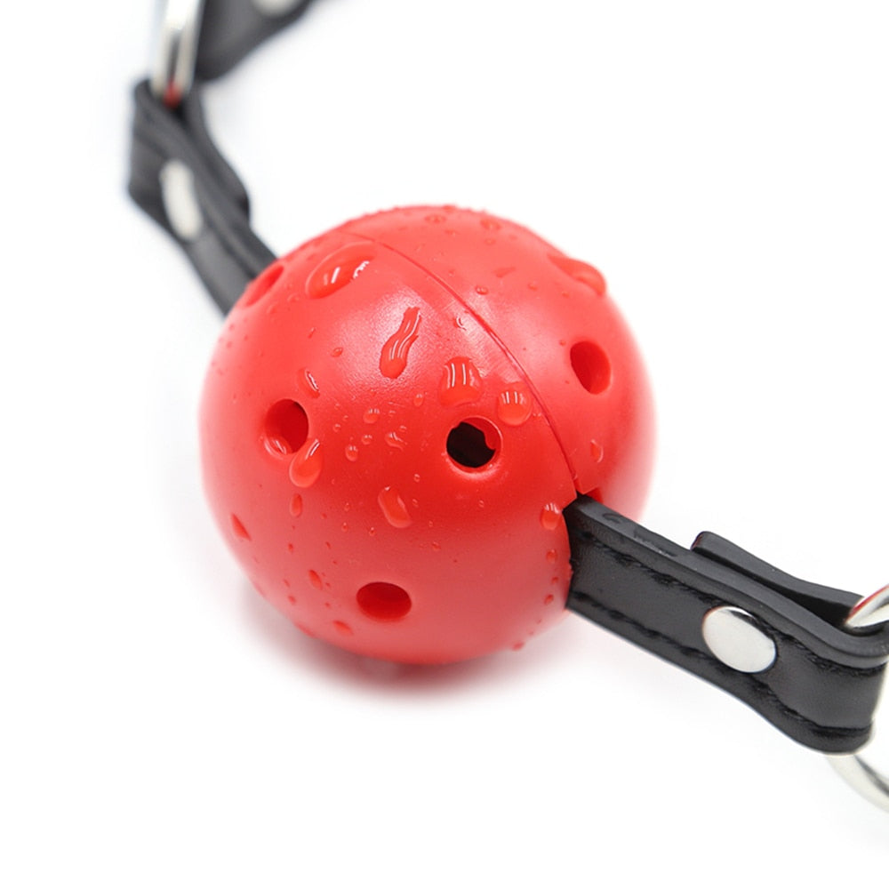 Bondage Harness Ball Open Mouth Gag