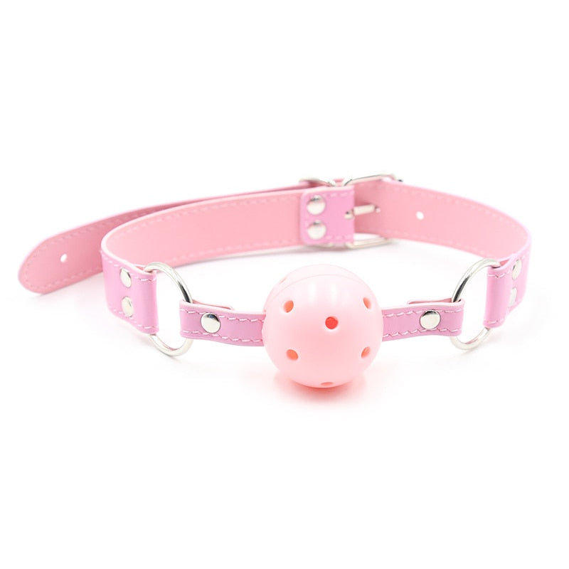 Bondage Harness Ball Open Mouth Gag