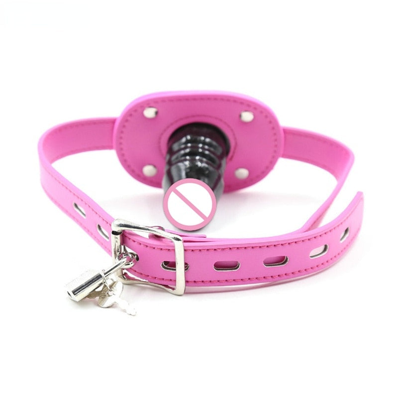 Open Mouth Gag with Locking Buckles
