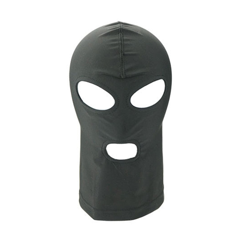 Open Mouth Hood Slave Erotic Mask Hood