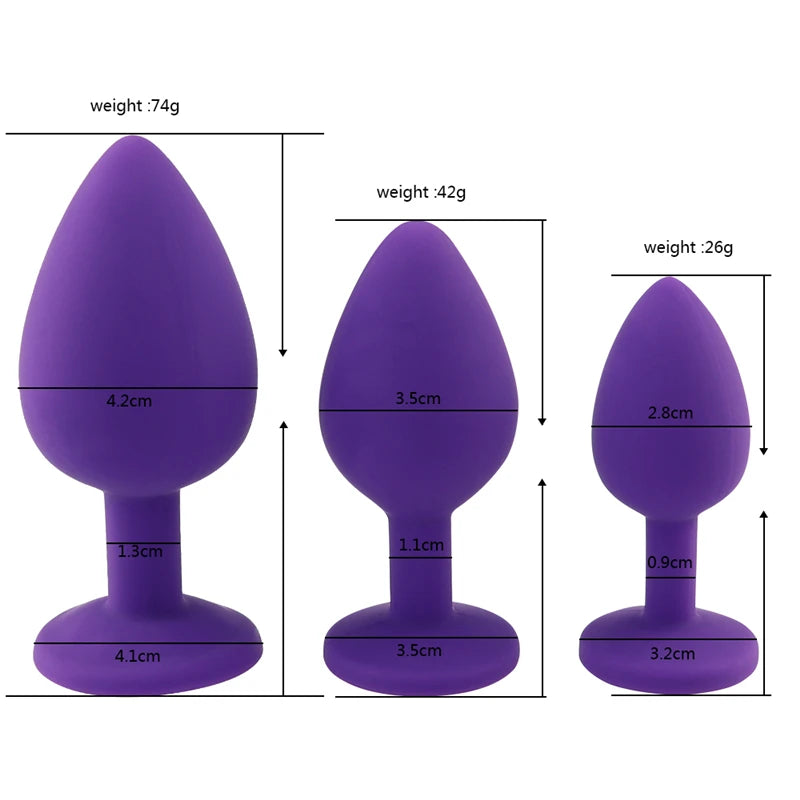 Silicone Anal Plug Butt