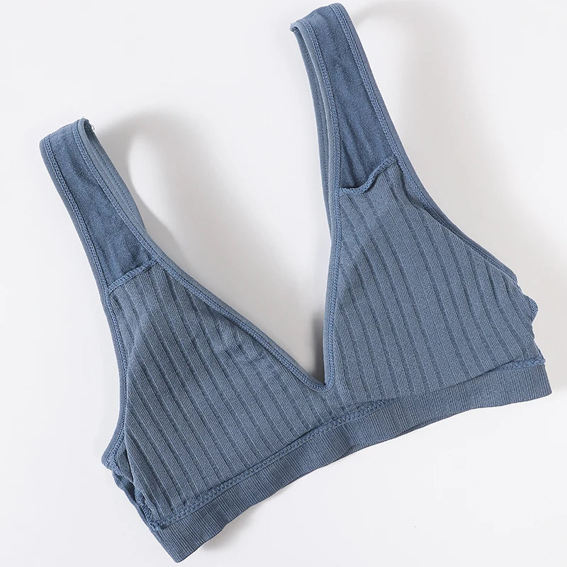 Seamless Underwear Set with Wireless Push Up Bra