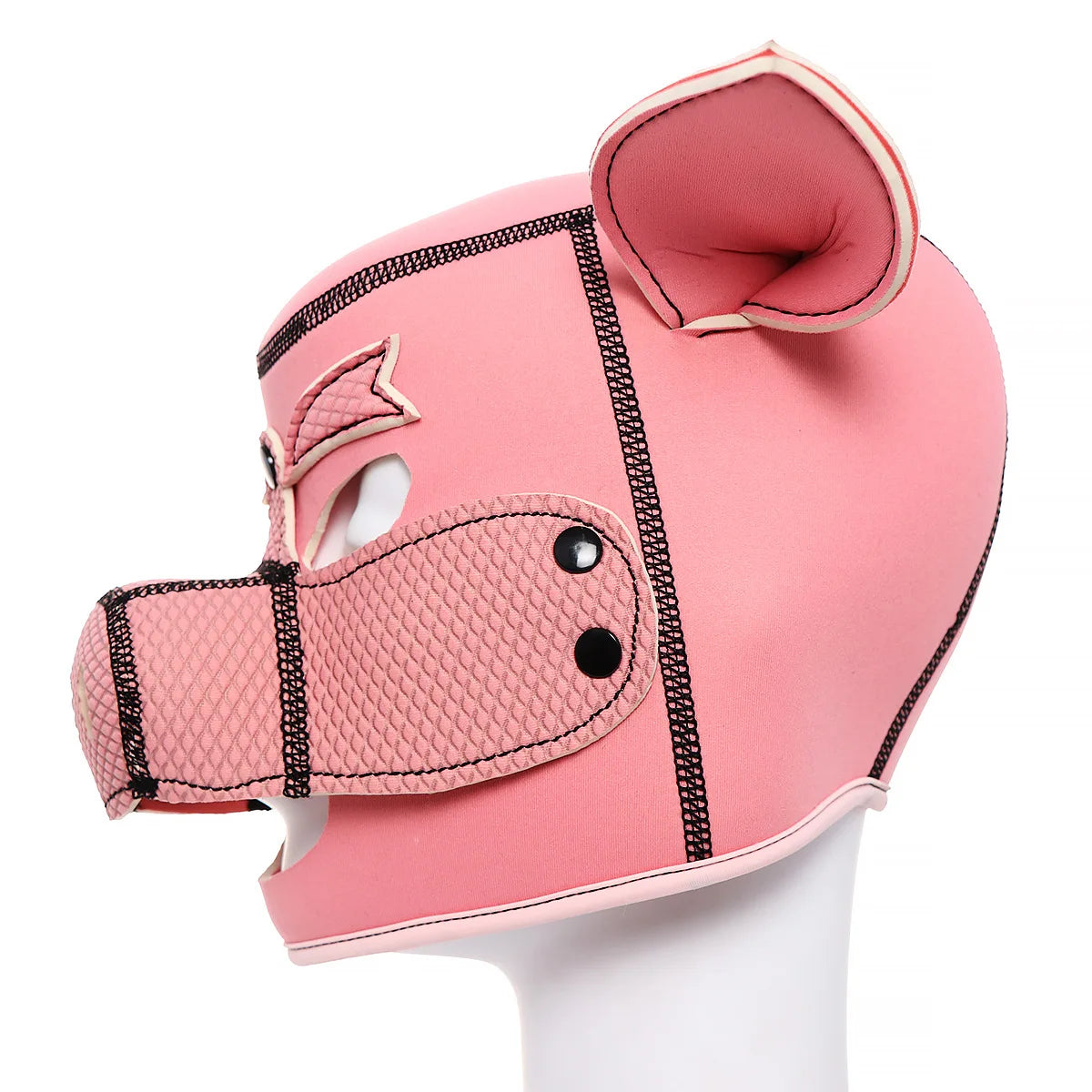 Pink Pig Hood Mask