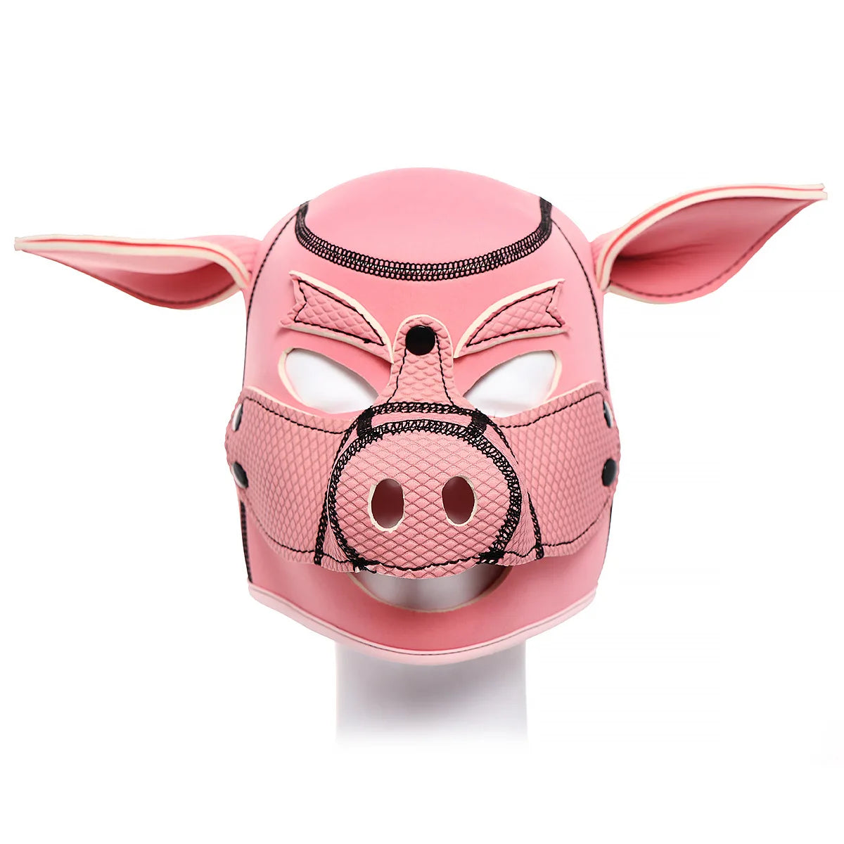Pink Pig Hood Mask