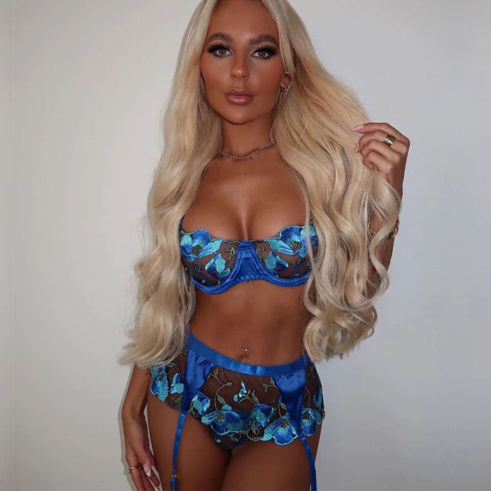 Patchwork Sexy Lingerie Set