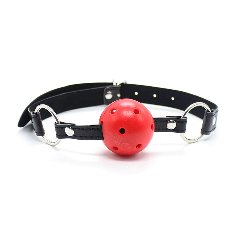 Bondage Harness Ball Open Mouth Gag